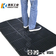 High Quality Wet Area Anti Fatigue Kitchen Floor Mat in Black/Red